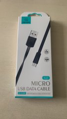 Кабель Micro USB Usams U2 Flat 2A 1.2m Black